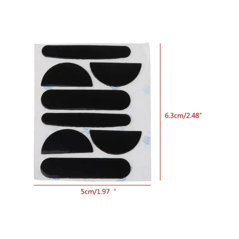 2 Sets 0.6mm Black Mouse Feet Mouse Skates Mouse Stickers Pad for Logitech MX Master 3 Mouse