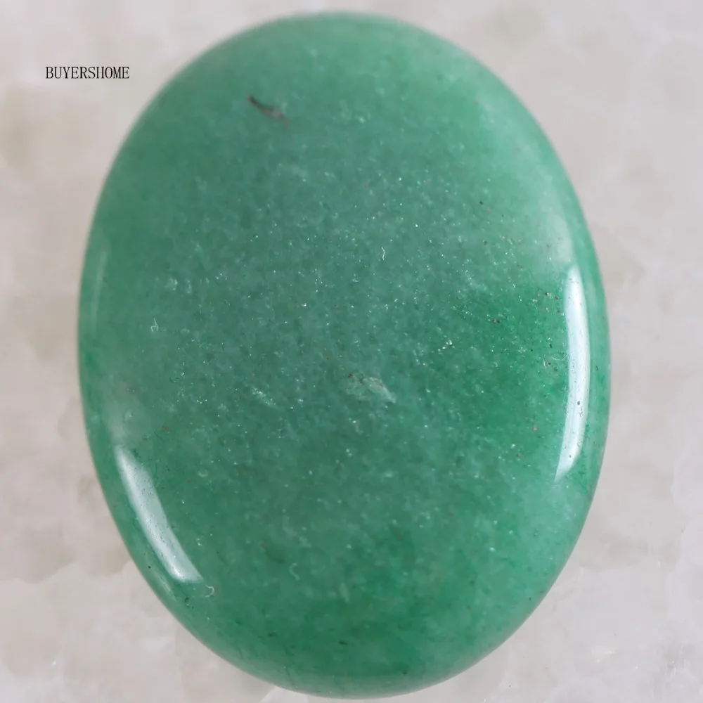 CAB Cabochon Stone 30x40MM Natural Green Malachite Pink Crystal Blue Onyx Bead for DIY Jewelry 1Pcs