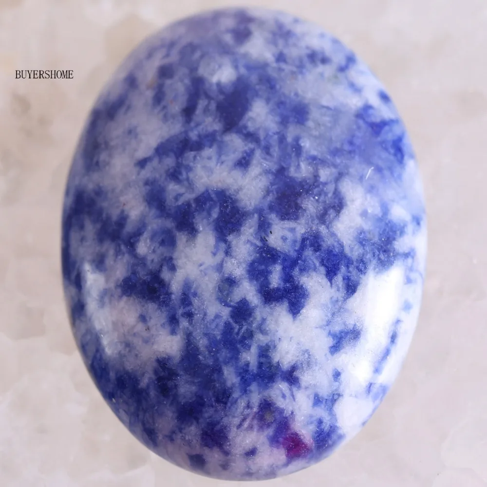 CAB Cabochon Stone 30x40MM Natural Green Malachite Pink Crystal Blue Onyx Bead for DIY Jewelry 1Pcs