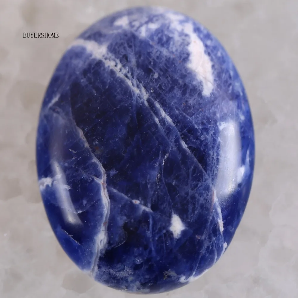CAB Cabochon Stone 30x40MM Natural Green Malachite Pink Crystal Blue Onyx Bead for DIY Jewelry 1Pcs