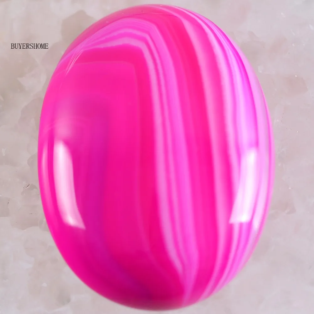 CAB Cabochon Stone 30x40MM Natural Green Malachite Pink Crystal Blue Onyx Bead for DIY Jewelry 1Pcs