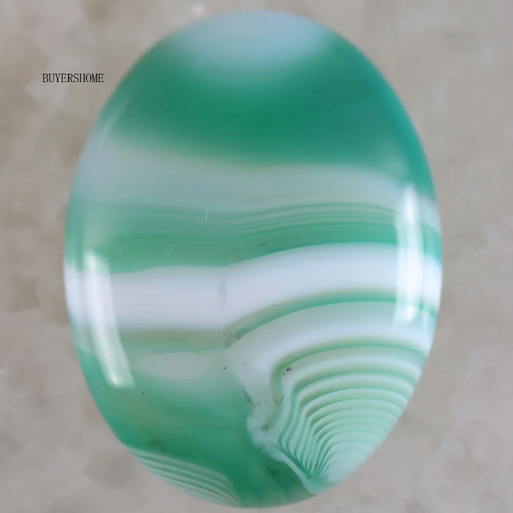 CAB Cabochon Stone 30x40MM Natural Green Malachite Pink Crystal Blue Onyx Bead for DIY Jewelry 1Pcs