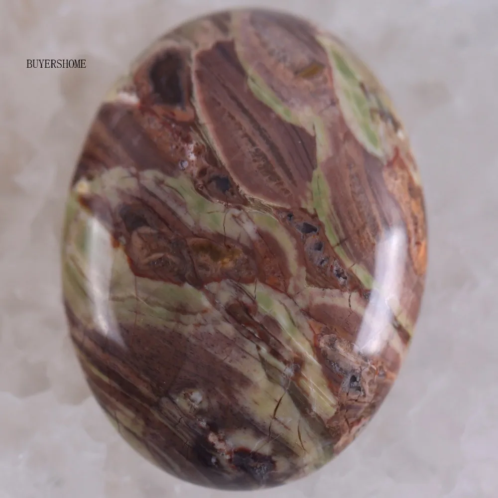 CAB Cabochon Stone 30x40MM Natural Green Malachite Pink Crystal Blue Onyx Bead for DIY Jewelry 1Pcs
