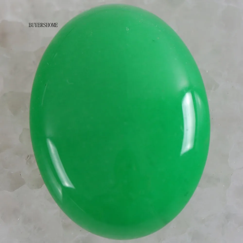 CAB Cabochon Stone 30x40MM Natural Green Malachite Pink Crystal Blue Onyx Bead for DIY Jewelry 1Pcs