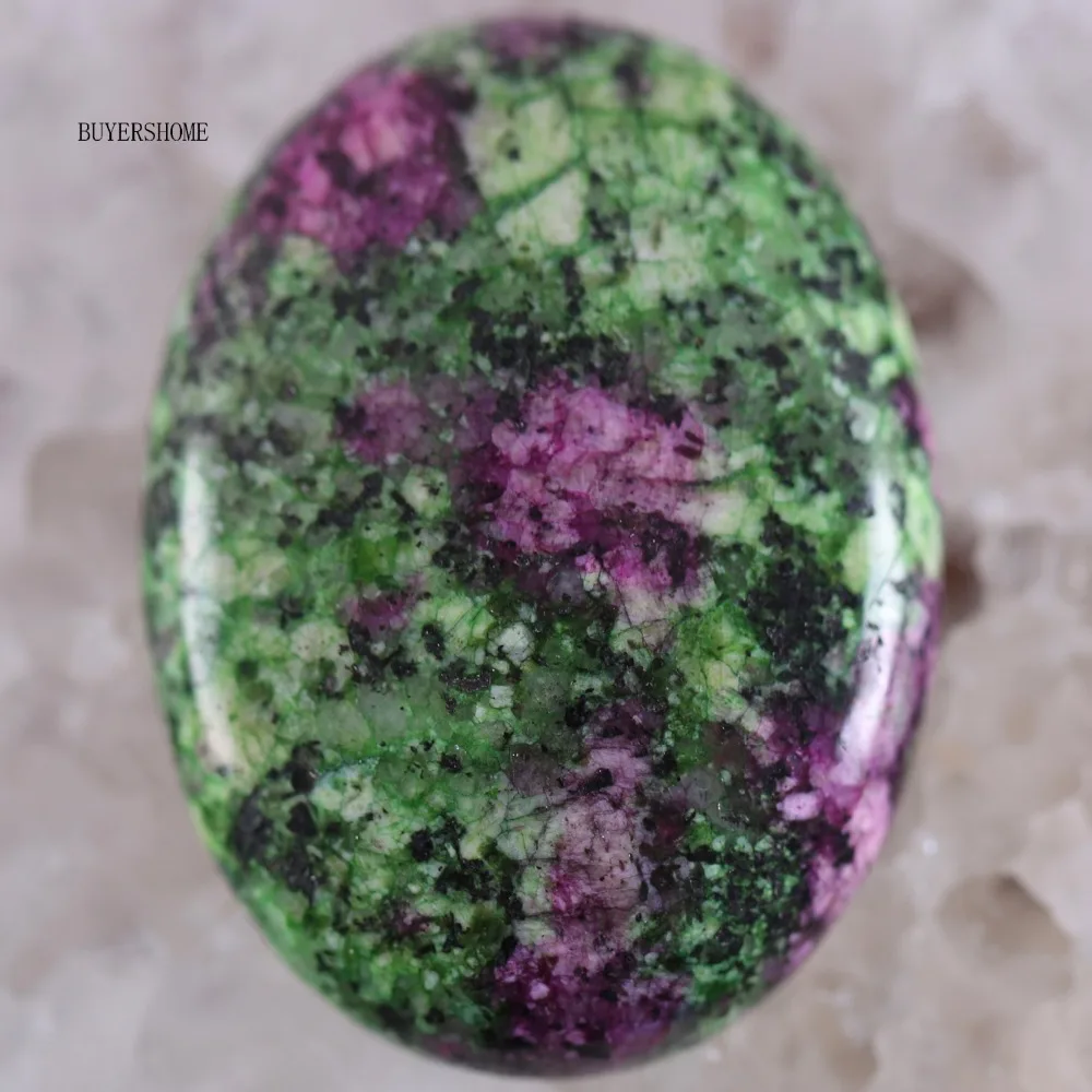 CAB Cabochon Stone 30x40MM Natural Green Malachite Pink Crystal Blue Onyx Bead for DIY Jewelry 1Pcs