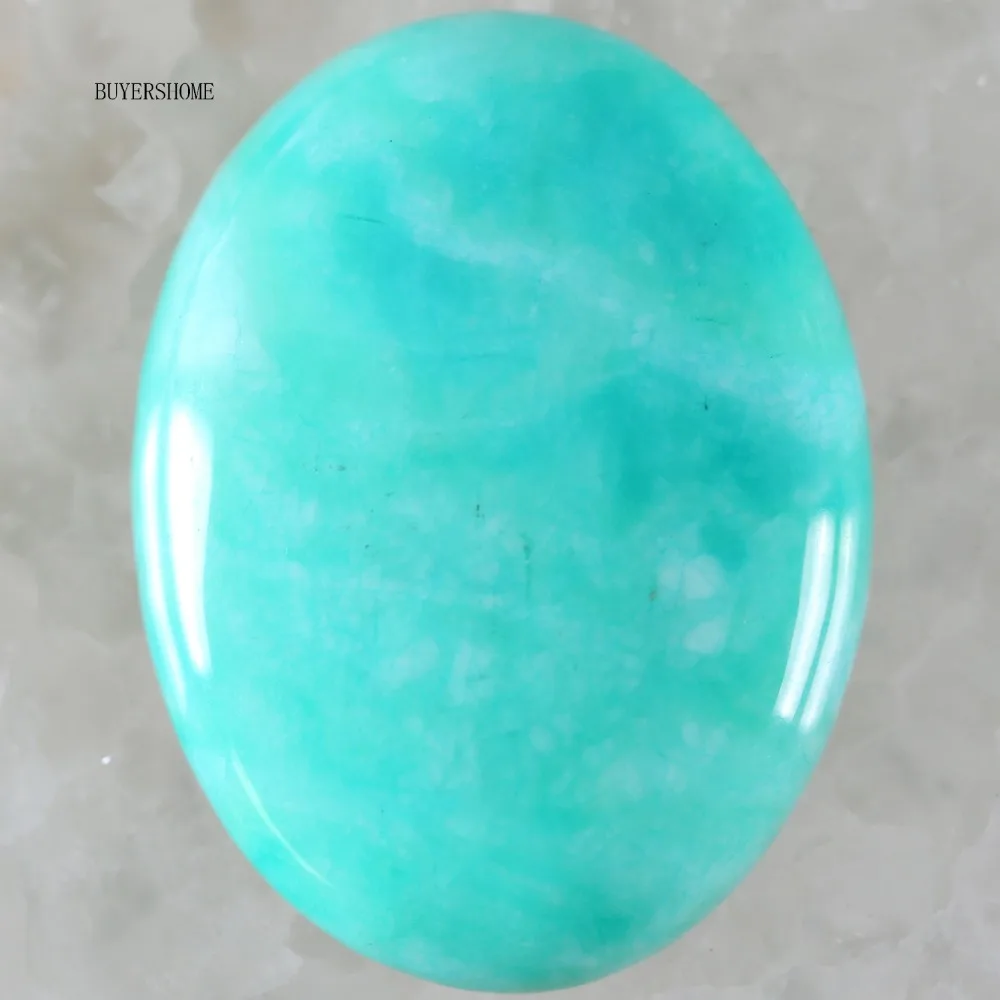 CAB Cabochon Stone 30x40MM Natural Green Malachite Pink Crystal Blue Onyx Bead for DIY Jewelry 1Pcs