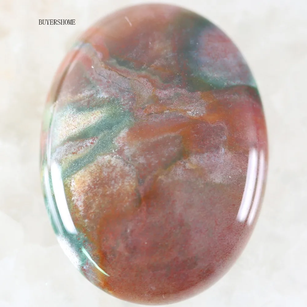 CAB Cabochon Stone 30x40MM Natural Green Malachite Pink Crystal Blue Onyx Bead for DIY Jewelry 1Pcs
