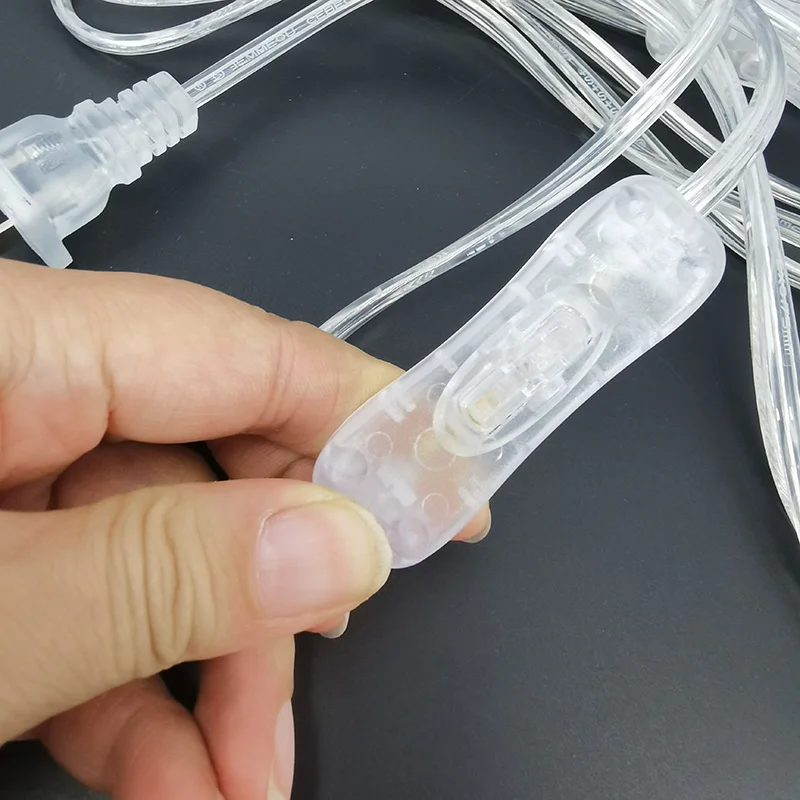 1.8m AC Power Supply Cord On-Off Switch Two-Pin Extension Cords Cable Type Adapter Line For LED Light Lamp EU US Plug