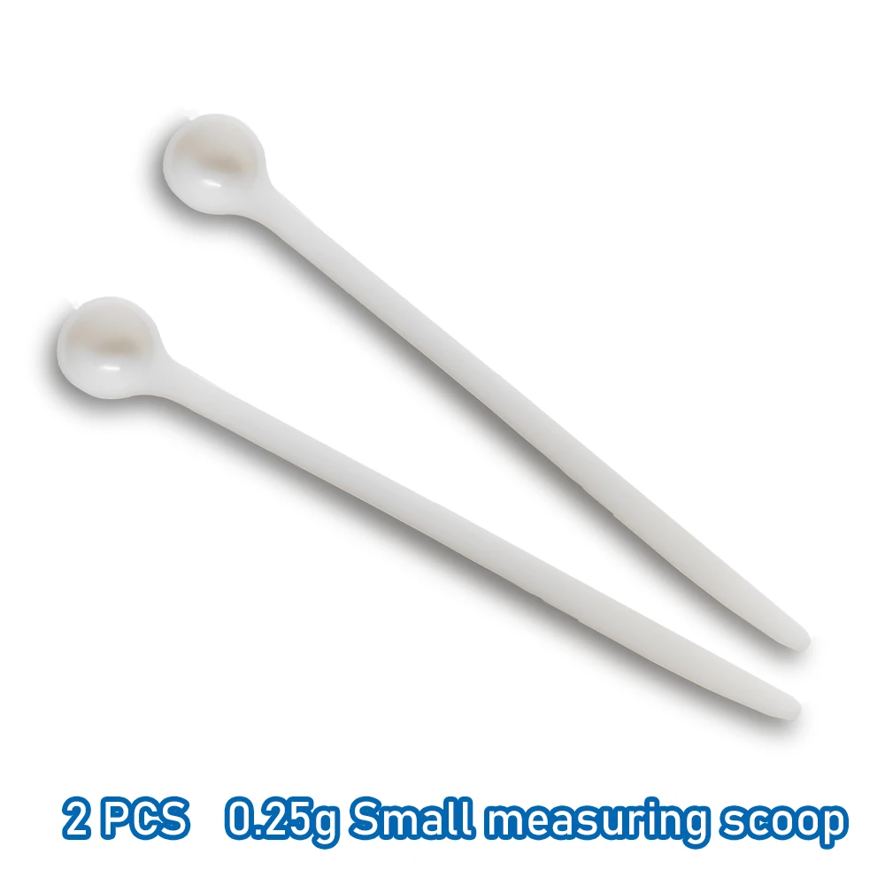 2 PCS Measuring Spoon White Drug Pesticide Safety Precise Selection 1 Spoon Is 1 g Powder Other Type 0.1g 0.25g 0.5g