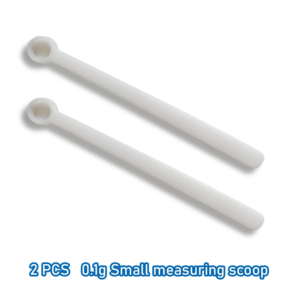 2 PCS Measuring Spoon White Drug Pesticide Safety Precise Selection 1 Spoon Is 1 g Powder Other Type 0.1g 0.25g 0.5g
