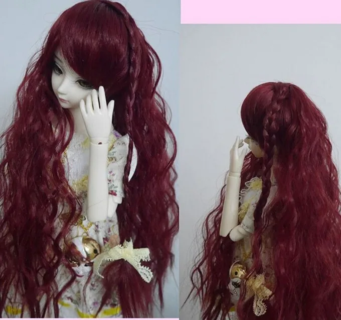 Factory Offer 5CM 15cm 25cm Black Blond Brown Khaki White Grey Color Short Straight Doll Wig for BJD Diy Fabric Art Doll Hair