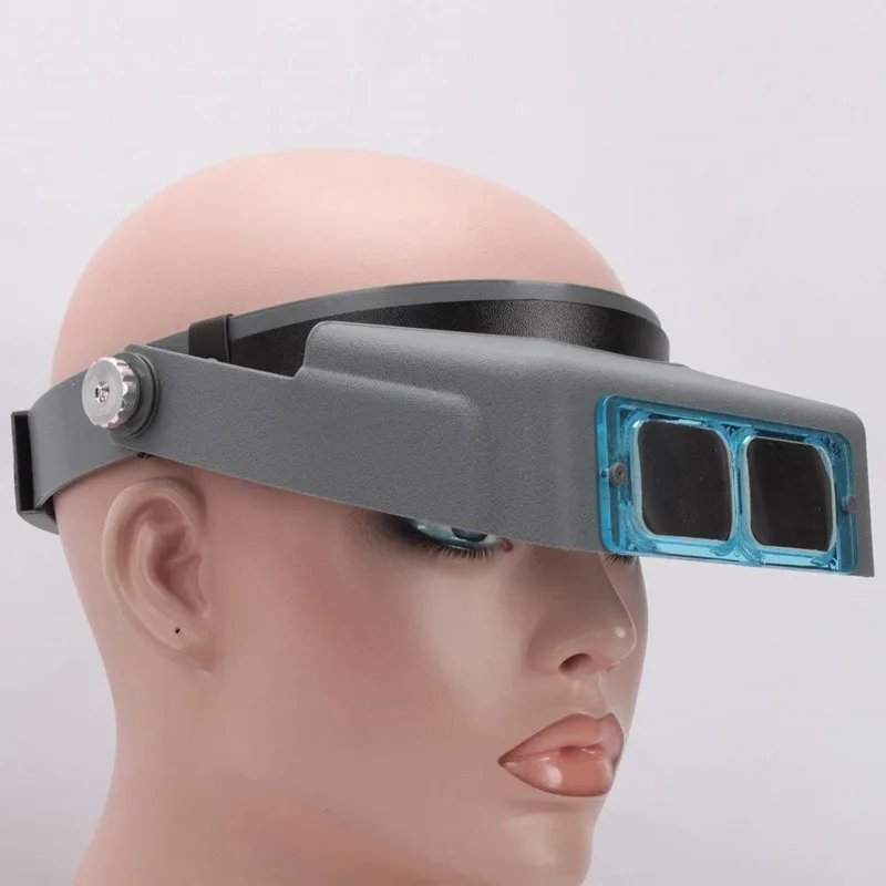 TenYua 1.5x 2x 2.5x 3.5x Head Wearing Magnifier Eye Loupe Watchmaker Repair Third Hand Helmet Magnifying Glasses for Reading