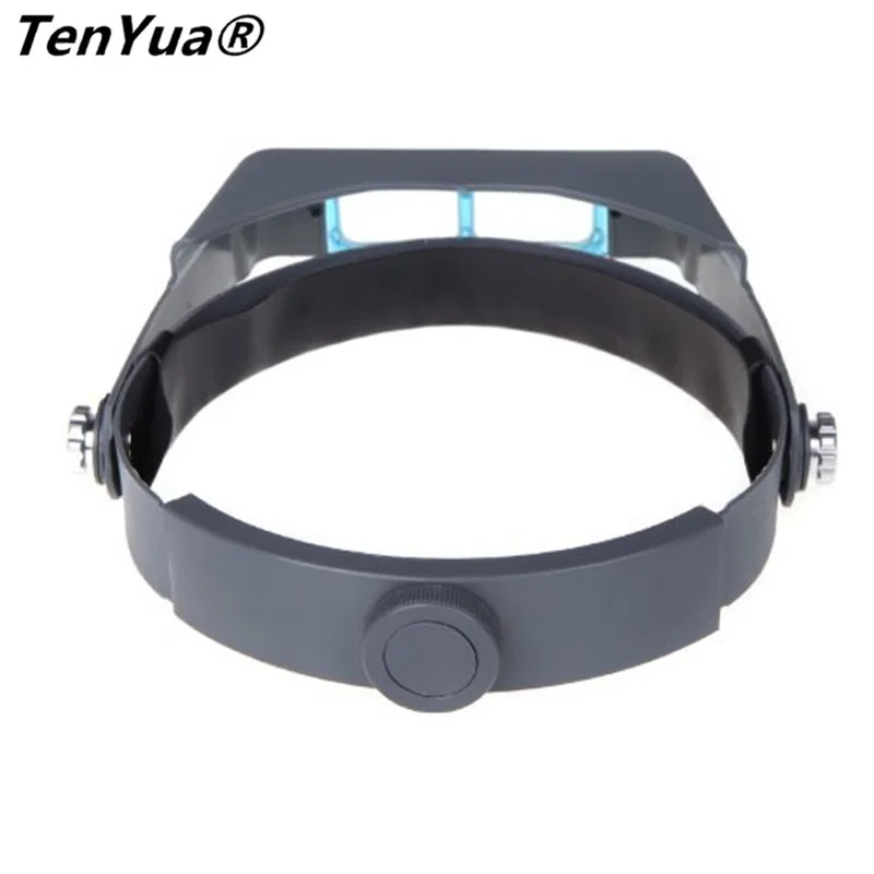 TenYua 1.5x 2x 2.5x 3.5x Head Wearing Magnifier Eye Loupe Watchmaker Repair Third Hand Helmet Magnifying Glasses for Reading