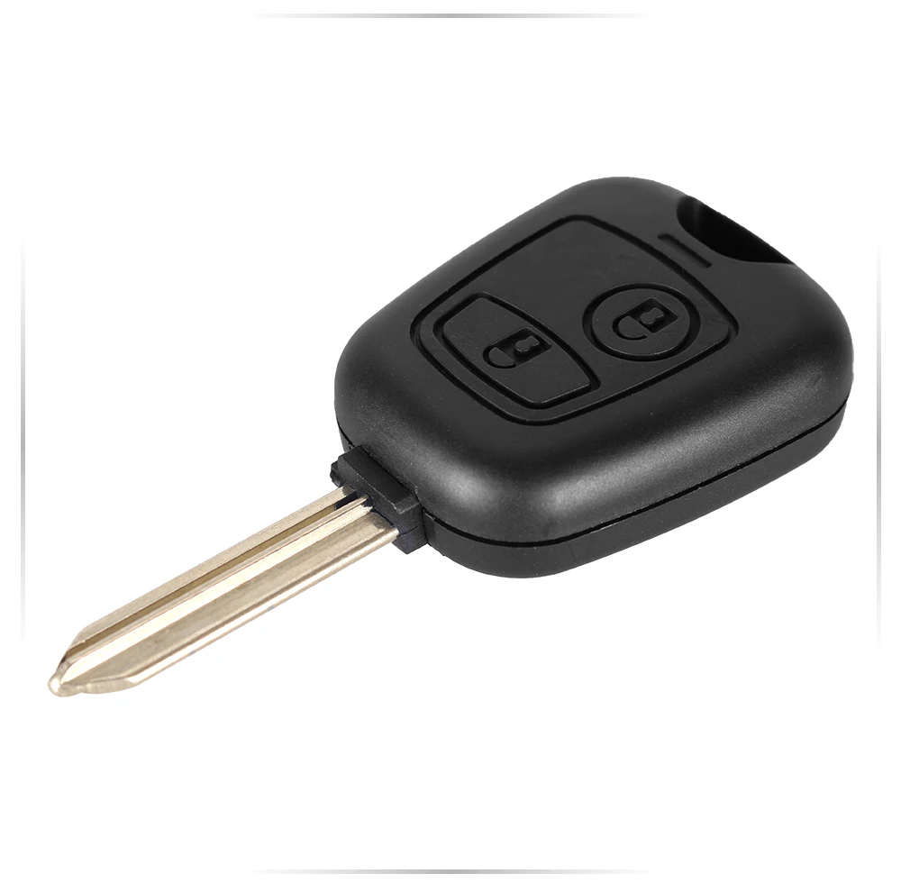 KEYYOU 2 Button Remote Key Flip Fob Car Key Case for Citroen C1 C2 C3 Saxo /Xsara /Picasso /Berlingo Uncut Blade Car Key Shell