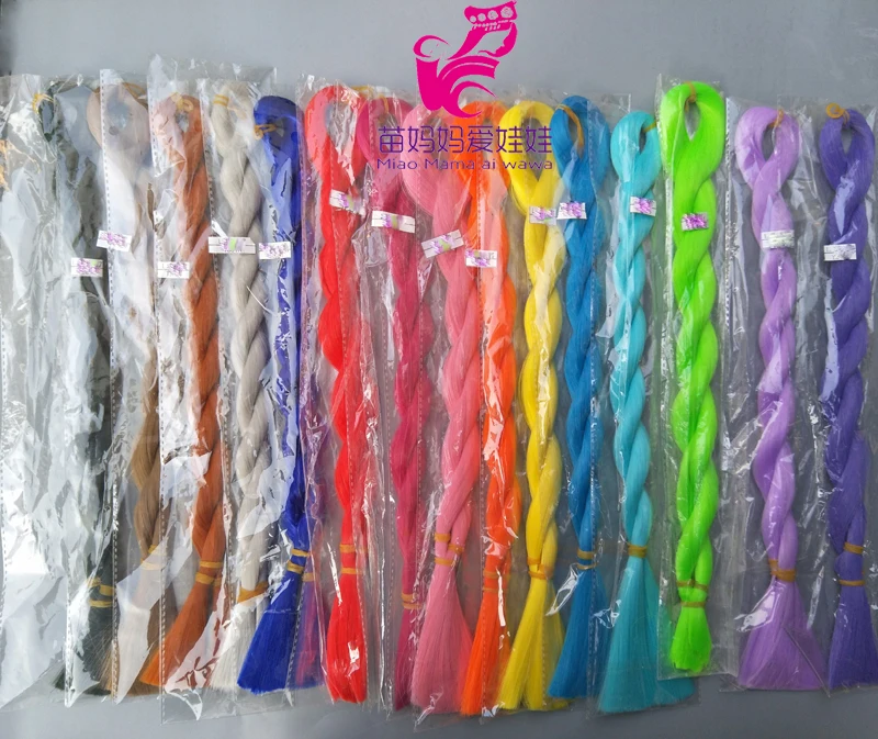 Long Toy Wigs 80cm Long Rooting Breed Doll Hair Tree for DIY Handmdae Doll Accessory