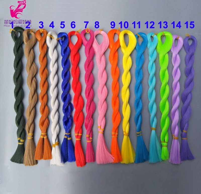 Long Toy Wigs 80cm Long Rooting Breed Doll Hair Tree for DIY Handmdae Doll Accessory