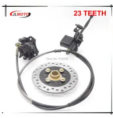 Left Hand Rear Master Cylinder 7/8 Handlebar Hydraulic Brake Lever With Parking Brake & Stop Switch Fit For ATV Quad Bike Parts