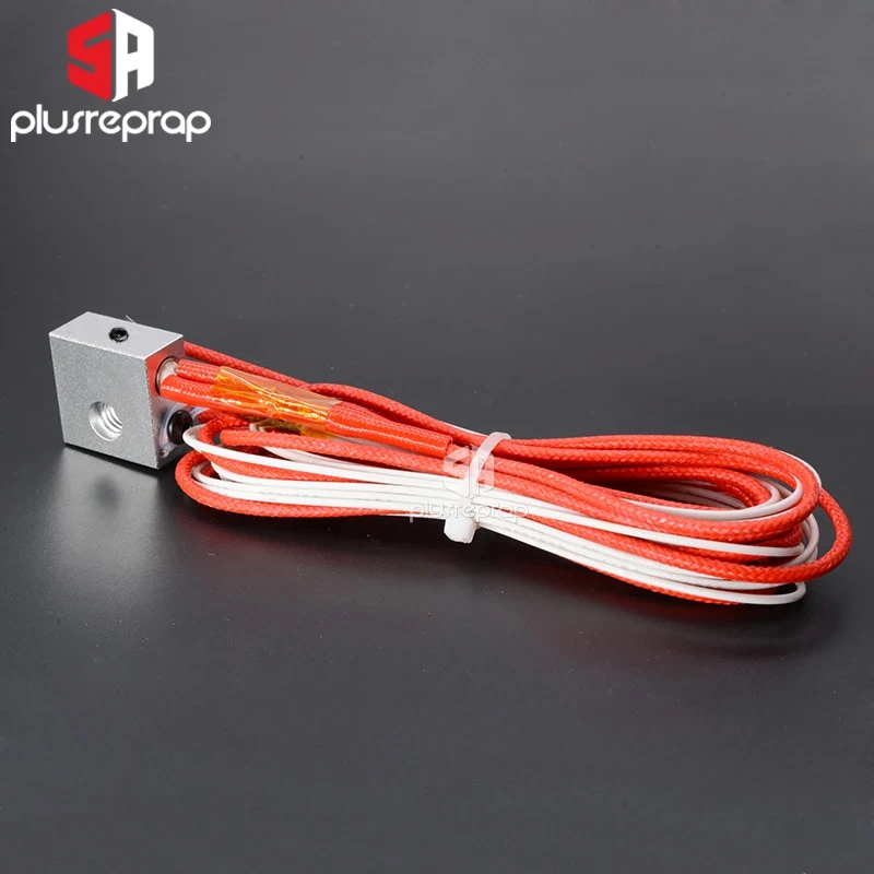 MK8 Extrusion V5 J-head Hotend Heating Aluminum Block 20x20x10mm with Thermistor Ceramic Heater 12V 24V 40W for 3D Printer Part