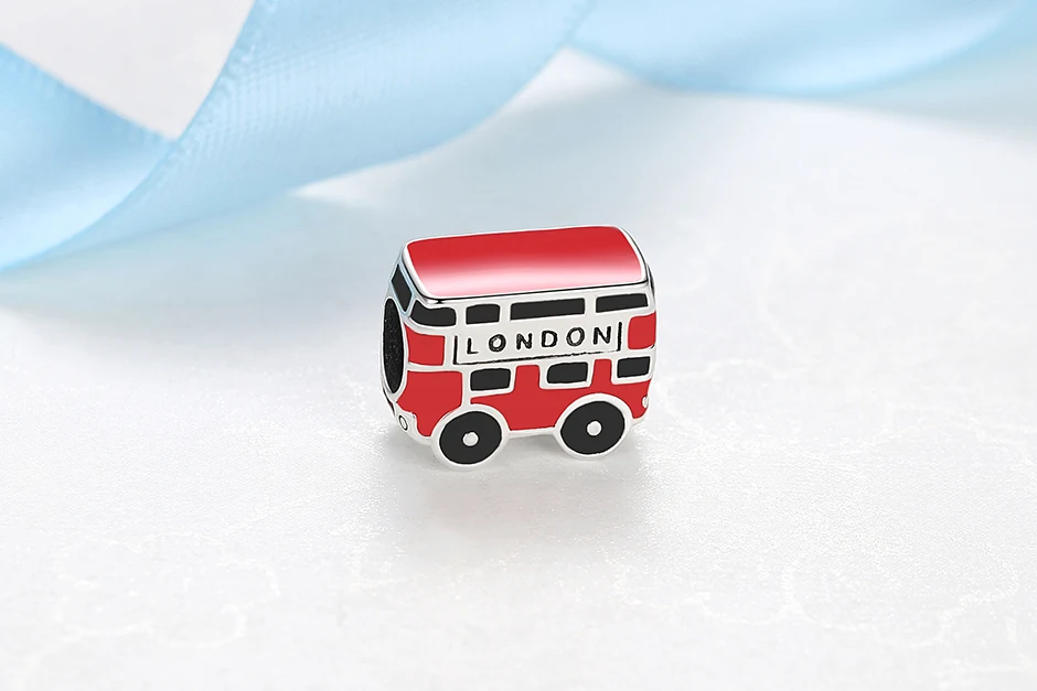 Original 925 Sterling Silver Charms Love London Bus Guard Pendant Beads Fit Brand Bracelets Necklaces Women DIY Jewelry