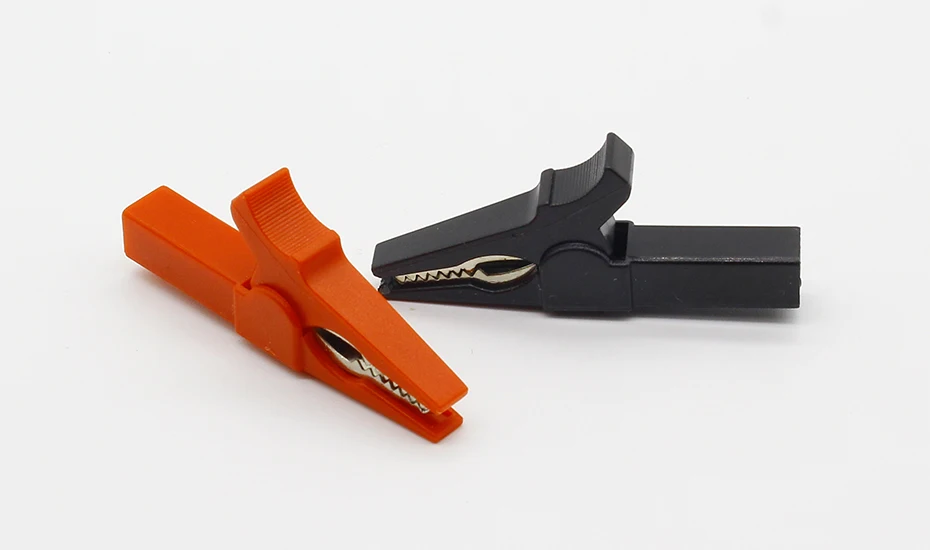 Sale 2PCS Battery Test Clip 55MM HV Alligator Clip For Banana Plug 4mm Multimeter Pen Cable Probes Crocodile Clip