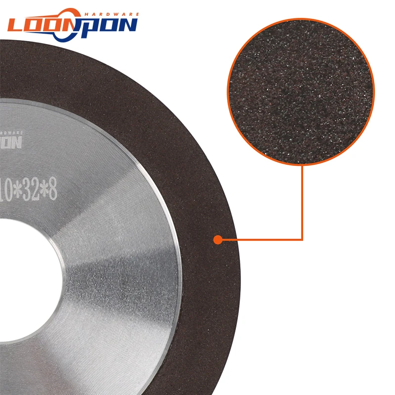 Diamond Grinding Wheel Rotary Abrasive Tool for Carbide Metal Steel Tungsten Steel Milling Cutter Tool Sharpener Grinde 150Grit