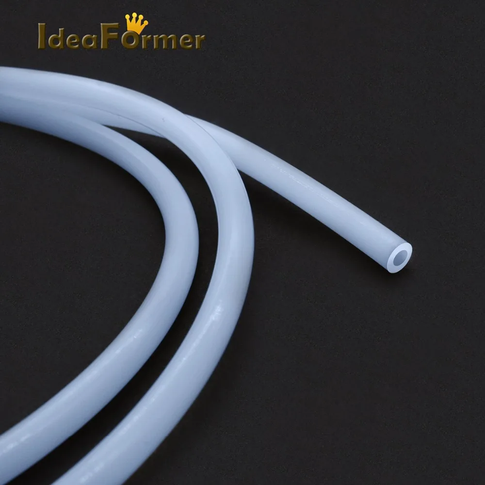 1M PTFE Tube 1mm 2mm 3mm 4mm 6mm 8mm Teflonto Pipe White For 1.75mm/3.0mm Filament 3D Printer Parts Bowden Extruder V5/V6 J-head