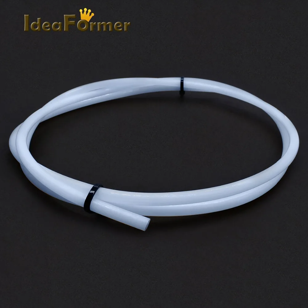 1M PTFE Tube 1mm 2mm 3mm 4mm 6mm 8mm Teflonto Pipe White For 1.75mm/3.0mm Filament 3D Printer Parts Bowden Extruder V5/V6 J-head