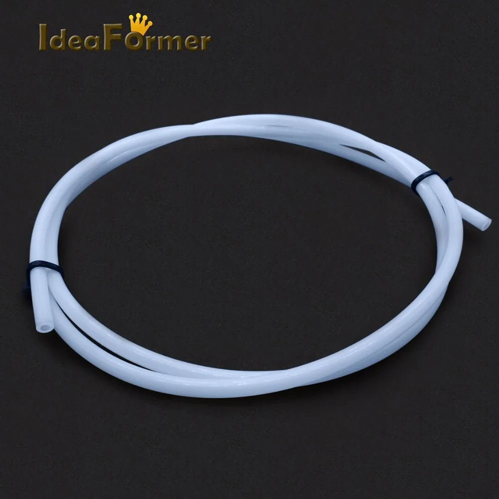 1M PTFE Tube 1mm 2mm 3mm 4mm 6mm 8mm Teflonto Pipe White For 1.75mm/3.0mm Filament 3D Printer Parts Bowden Extruder V5/V6 J-head