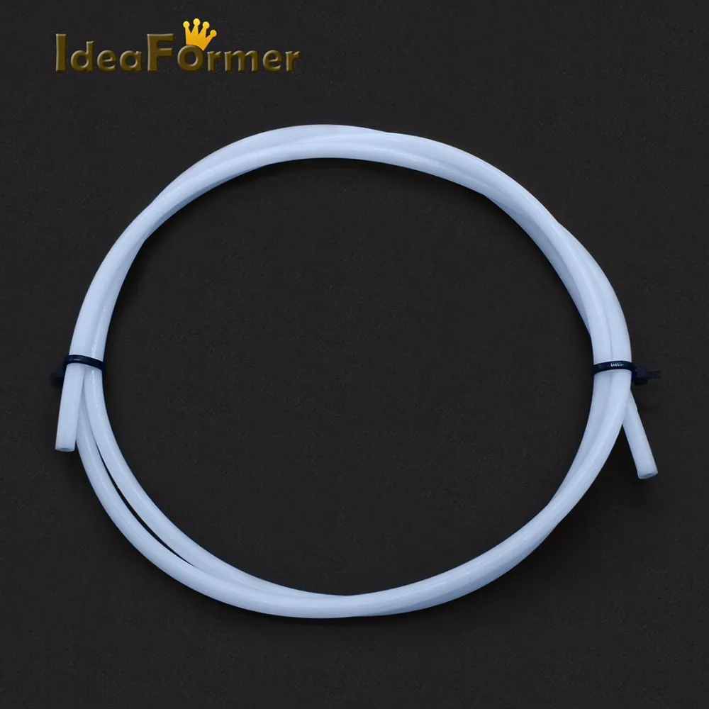 1M PTFE Tube 1mm 2mm 3mm 4mm 6mm 8mm Teflonto Pipe White For 1.75mm/3.0mm Filament 3D Printer Parts Bowden Extruder V5/V6 J-head
