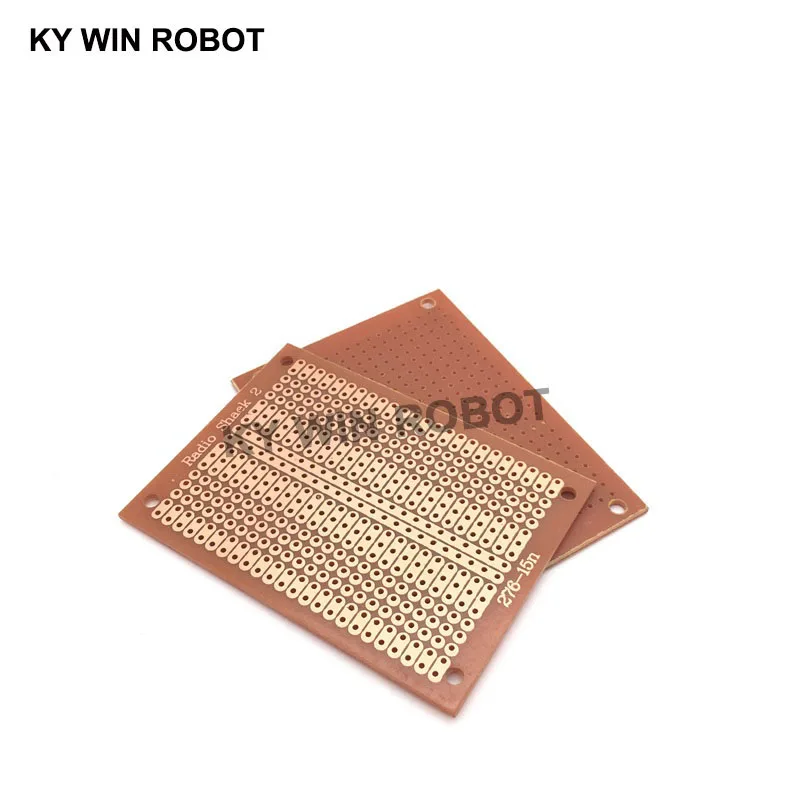 2pcs/lot DIY Prototype Paper PCB Universal Experiment Matrix Circuit Board Two Holes Three Connected Hole Single Hole 5x7CM