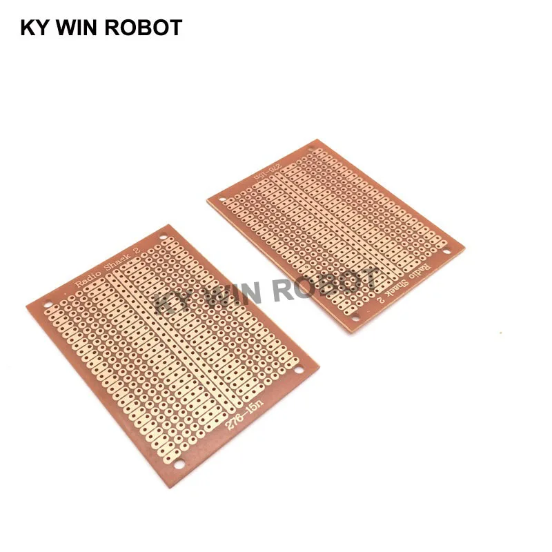 2pcs/lot DIY Prototype Paper PCB Universal Experiment Matrix Circuit Board Two Holes Three Connected Hole Single Hole 5x7CM