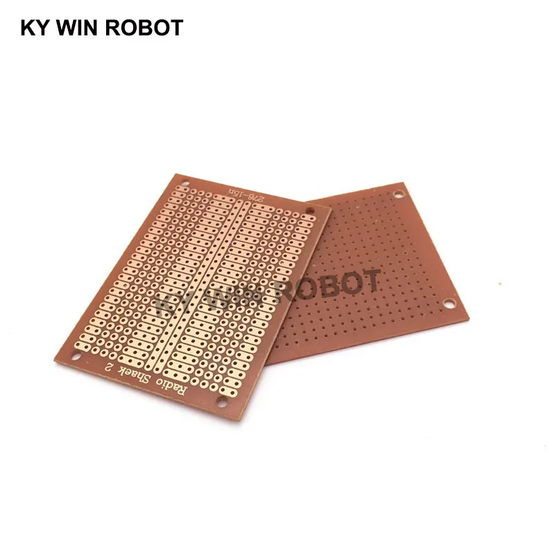 2pcs/lot DIY Prototype Paper PCB Universal Experiment Matrix Circuit Board Two Holes Three Connected Hole Single Hole 5x7CM