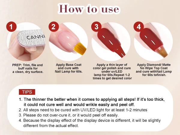 CANNI 9ml Black White HEMA TPO FREE Gel Varnish Color High Quality Long Lasting Soak Off Neon UV LED Lamp Curing Art Nail Gel