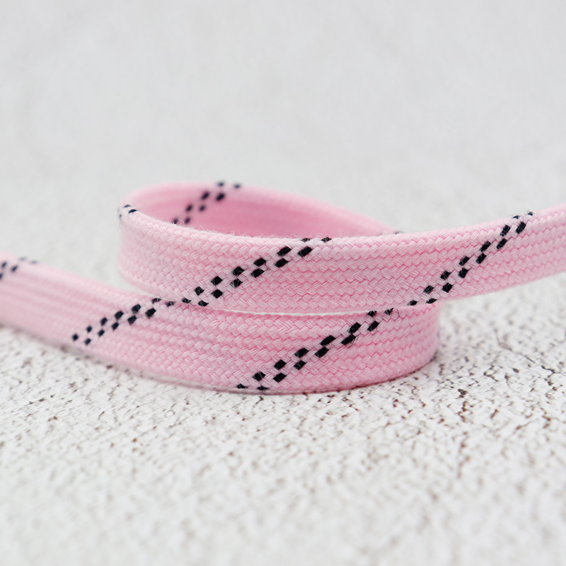 1cm Waxed Ice Hockey Shoelaces Dual Layer Braid 23-70 Inch Halloween Christmas Fall Winter for Roller Derby & Ice Hockey Skates