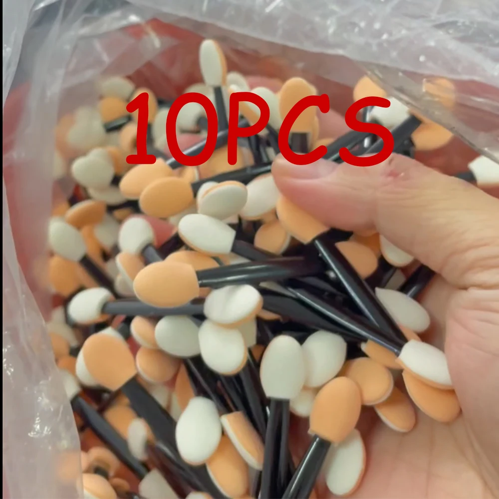 10/30/50/100Pcs Nail Art Brush Double Sided Chrome Nail Powder Applicator Sponge Sticks Nail Supplies Equipment Coloring Tools