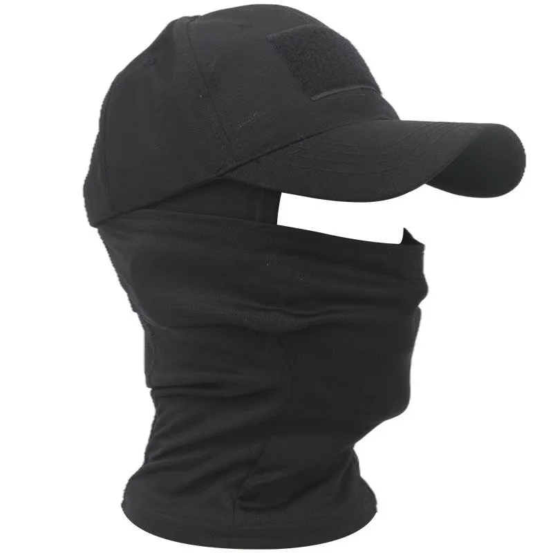 Camo Tactical Baseball Cap Outdoor Fishing Hiking Hunting Sports Caps Sunscreen Breathable Camouflage Balaclava Half Ski Mask