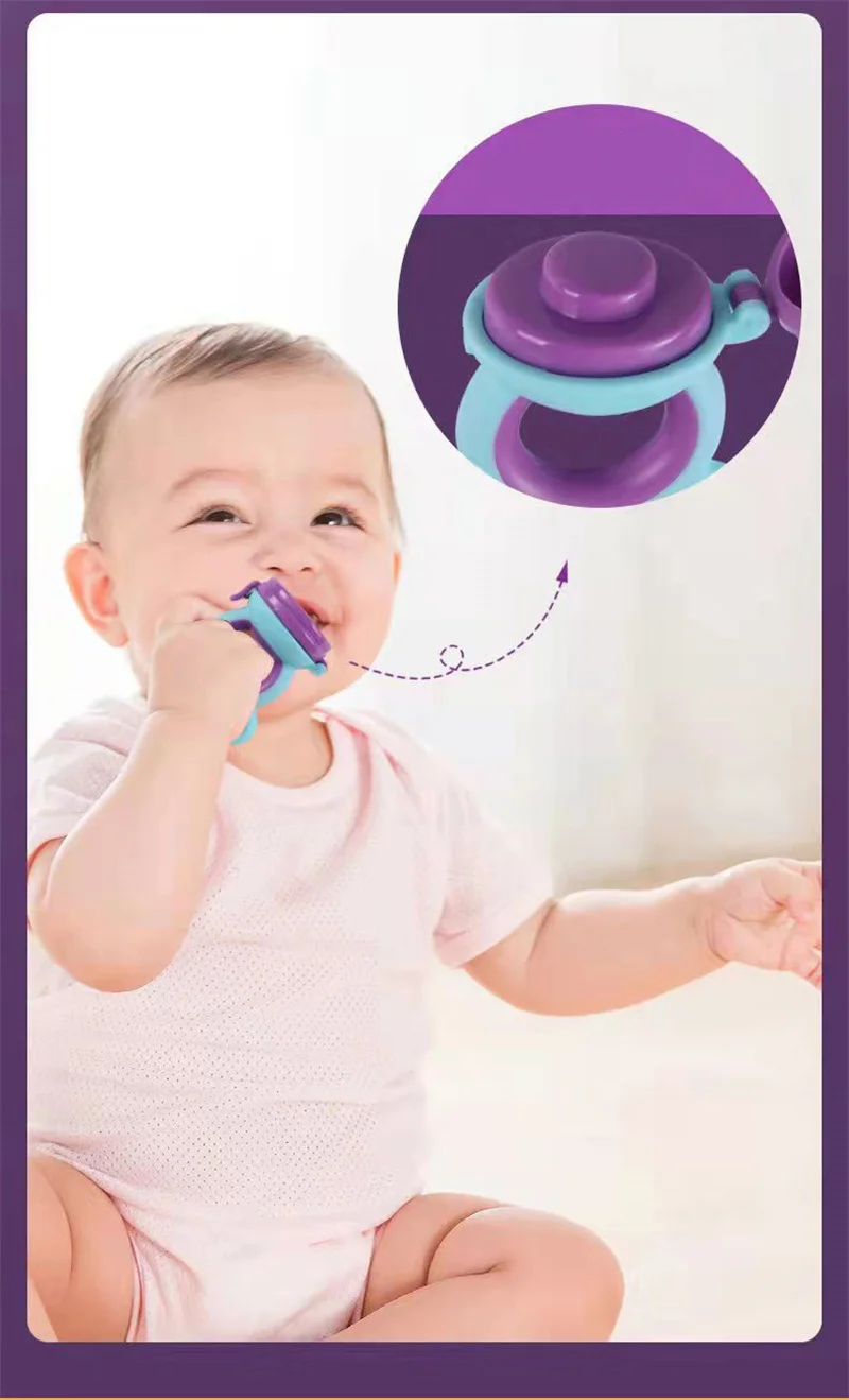 Baby Teether Nipple Fruit Food Feeder For New BornSilicona Teethers Fresh Food Nibbler Pacifier Clip Baby Accessories BPA Free