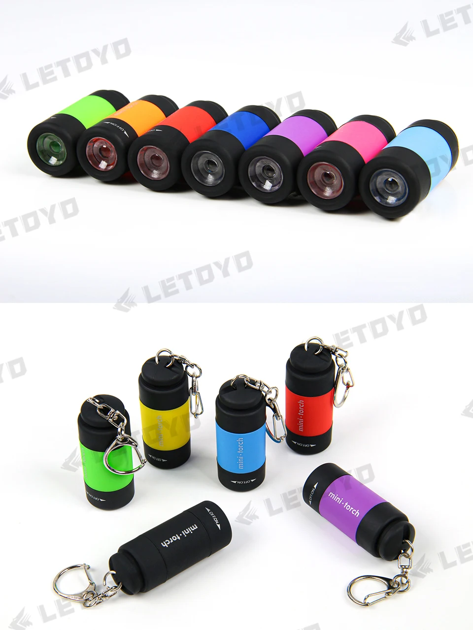LETOYO UV USB Flashlights Led Mini Light Portable Rechargeable Waterproof Flashlight for squid jig metal jig Sea fishing tools