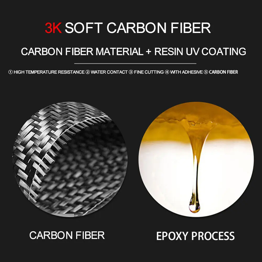 Car Steering Wheel Ring Trim Carbon Fiber Sticker Cover Decoration Auto Accessories For Audi A4 B8 8K A6 C6 4F Q5 8R Q7 4L A3 8V