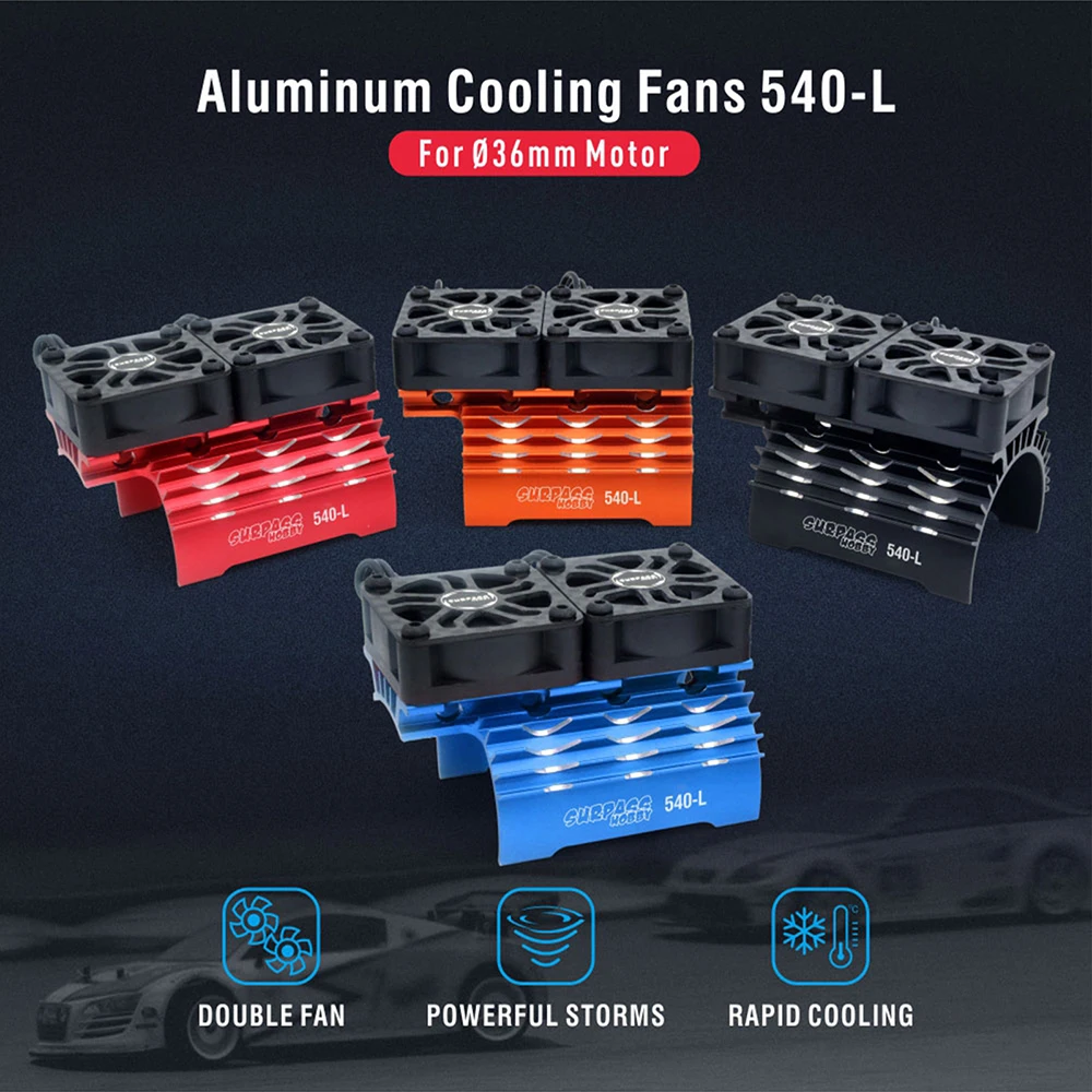SURPASS HOBBY RC Motor Fan Cooling Heatsink for 380 390 540 550 Brushless Motor 28/29/36mm
