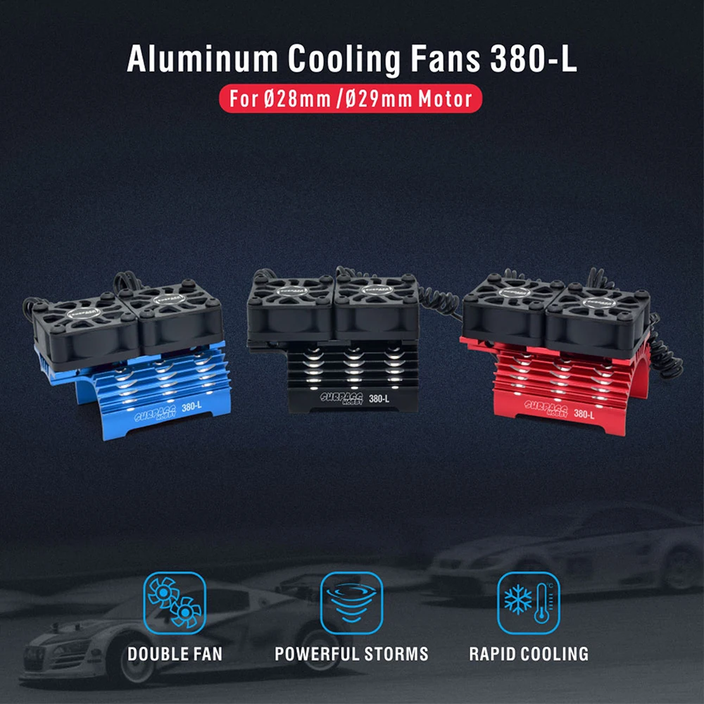 SURPASS HOBBY RC Motor Fan Cooling Heatsink for 380 390 540 550 Brushless Motor 28/29/36mm