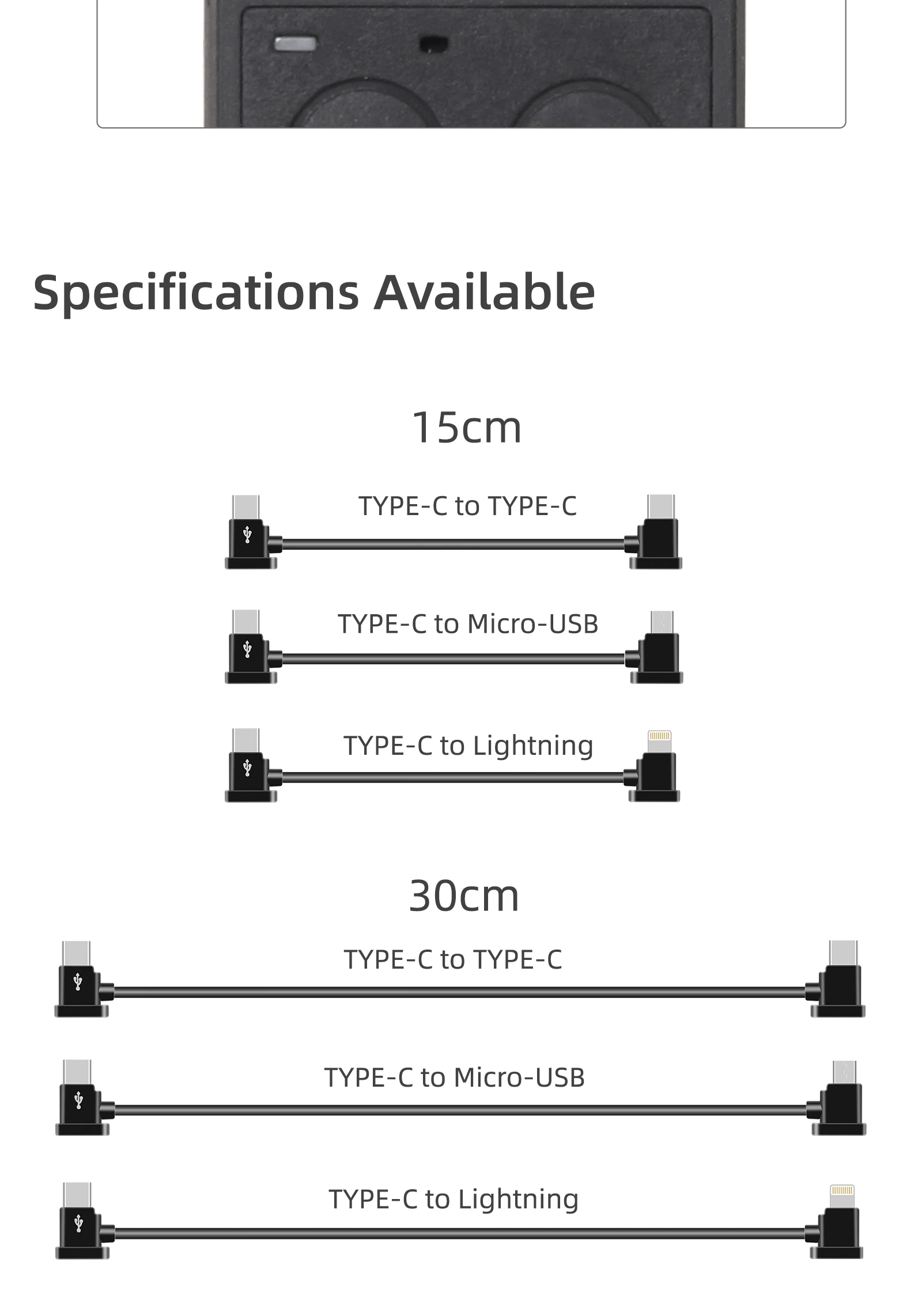 Remote Control Data Cable for DJI Mavic Mini/SE/Mavic 2/Mavic Pro/Air/Spark/Type-C Micro USB IOS ConnectorLine For Iphone/iPad