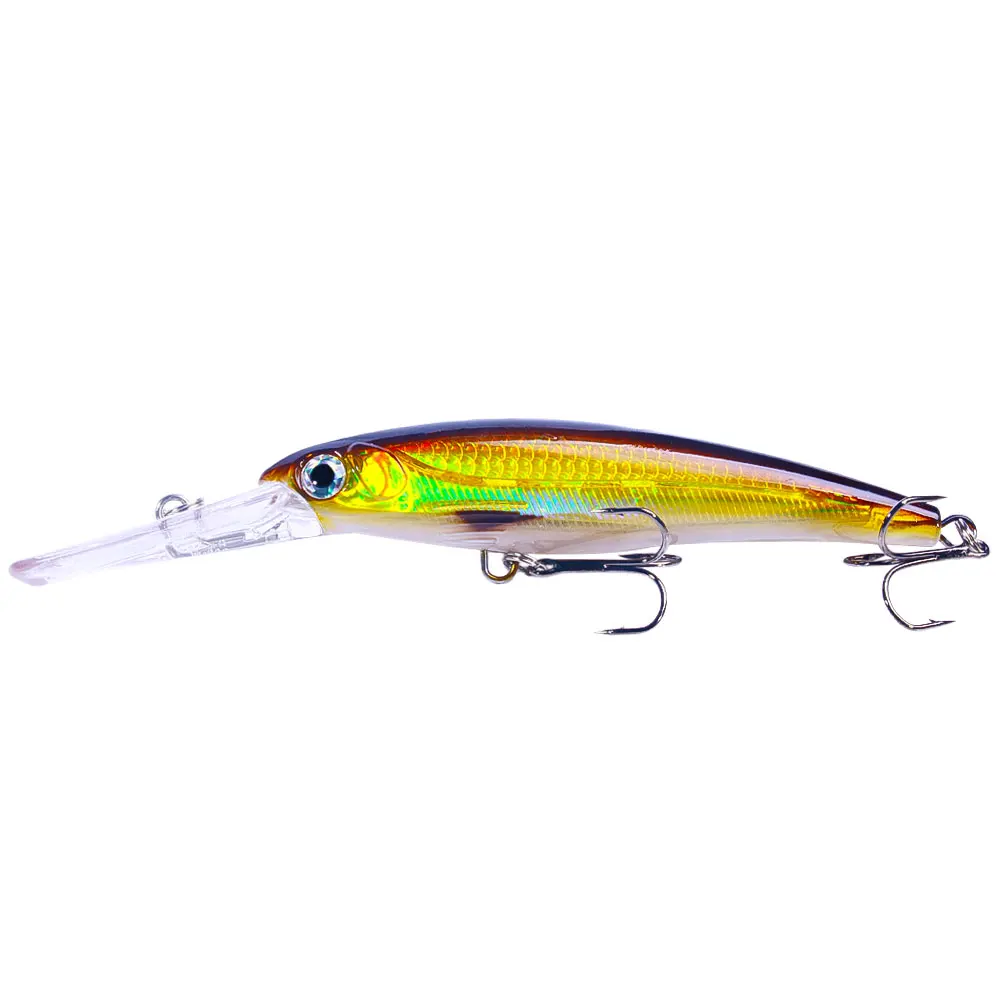 Hengjia 1pcs 17cm 30g Deep Diving Large Minnow Lure Artificial Wobbler Hard Bait Crankbait Sea Bass Pike Perch Fishing Tackle
