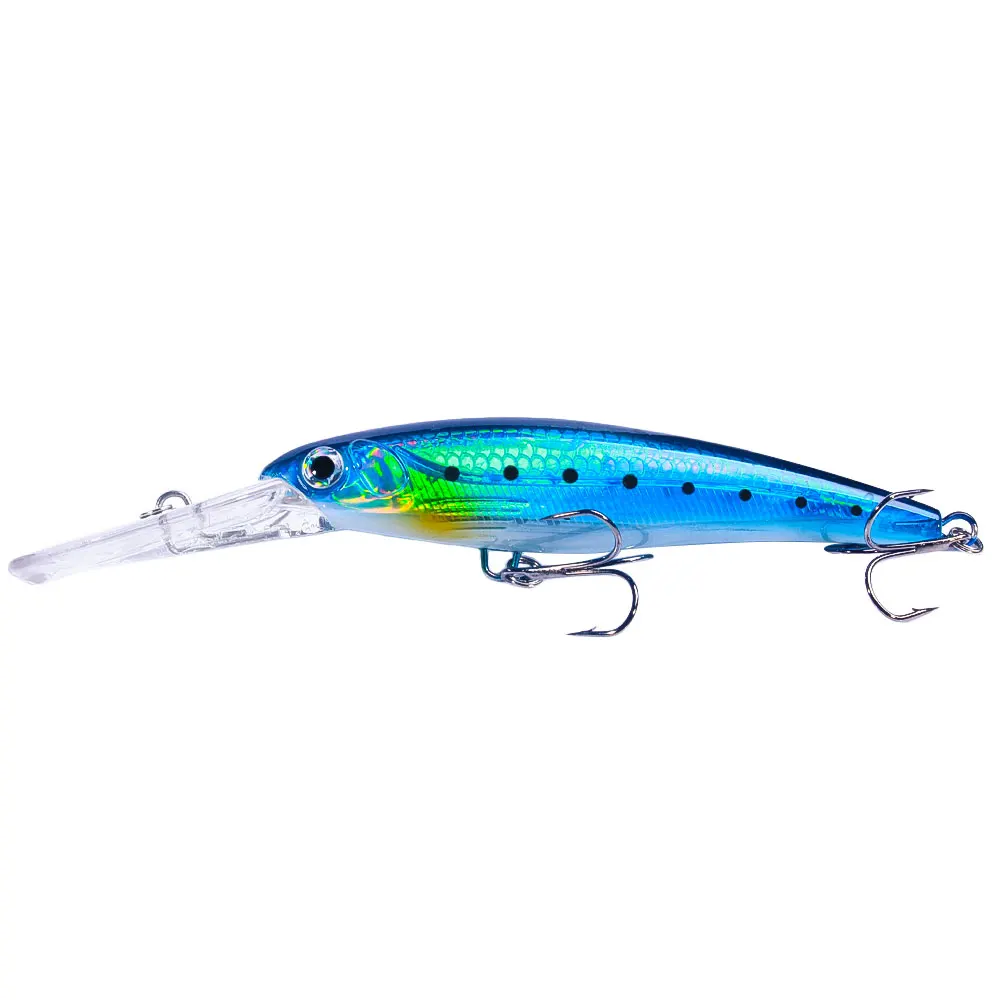 Hengjia 1pcs 17cm 30g Deep Diving Large Minnow Lure Artificial Wobbler Hard Bait Crankbait Sea Bass Pike Perch Fishing Tackle