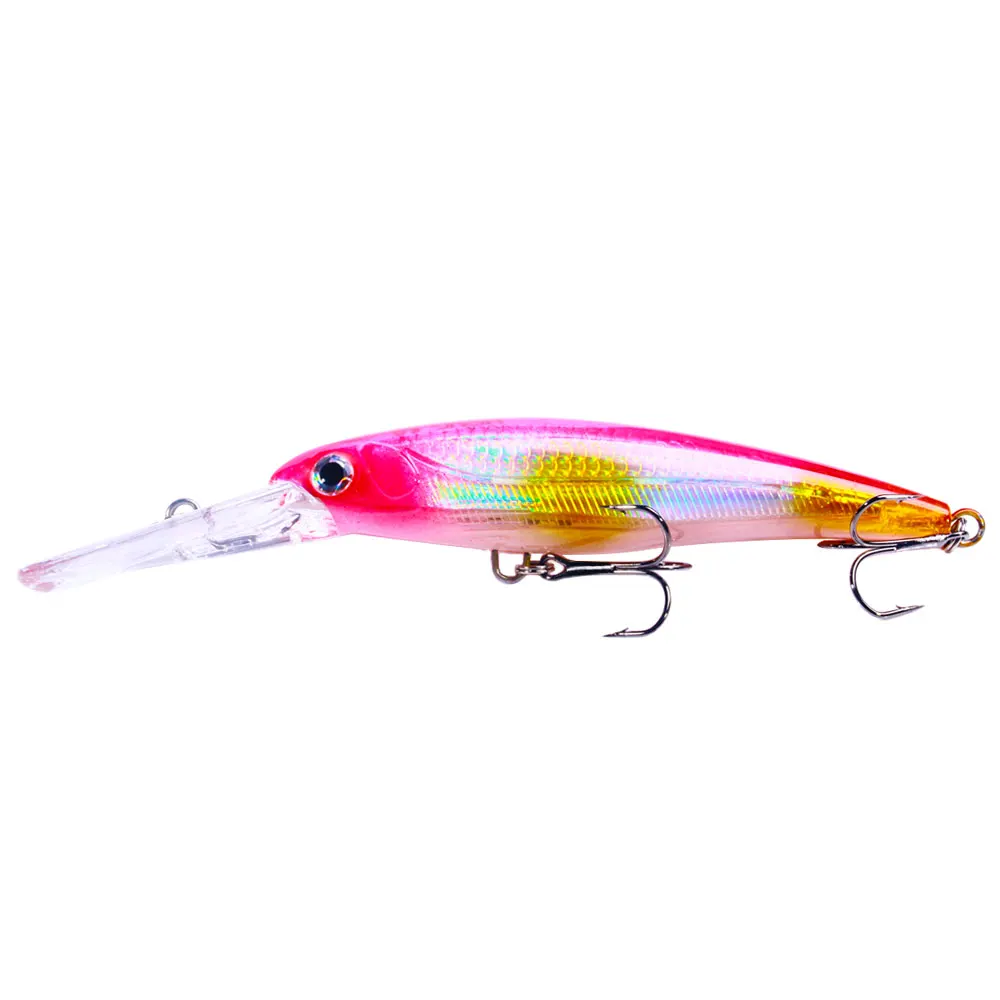 Hengjia 1pcs 17cm 30g Deep Diving Large Minnow Lure Artificial Wobbler Hard Bait Crankbait Sea Bass Pike Perch Fishing Tackle