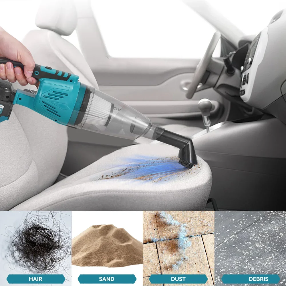 YOFIDRA 1500W 12KPA Electric Cordless Vacuum Cleaner Portable 2IN1 Household Car Cleaning Power Tool For Makita 18V Battery Pin
