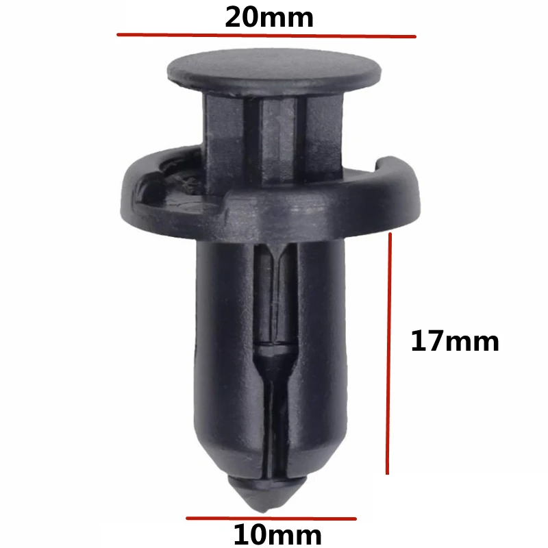 20Pcs For 10mm Hole Auto Fasteners Plastic Snap Rivets Set Roof Moulding Clip 91503-SZ5-003 B01