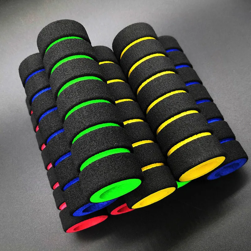 1 Pair Universal Grip Comfort Sponge Foam Handle Bar Motorcycle Dirt Bike E-bike Grip Cover Non-slip Soft Handlebar Bicycle Part