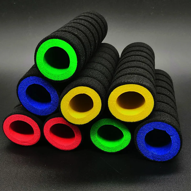 1 Pair Universal Grip Comfort Sponge Foam Handle Bar Motorcycle Dirt Bike E-bike Grip Cover Non-slip Soft Handlebar Bicycle Part