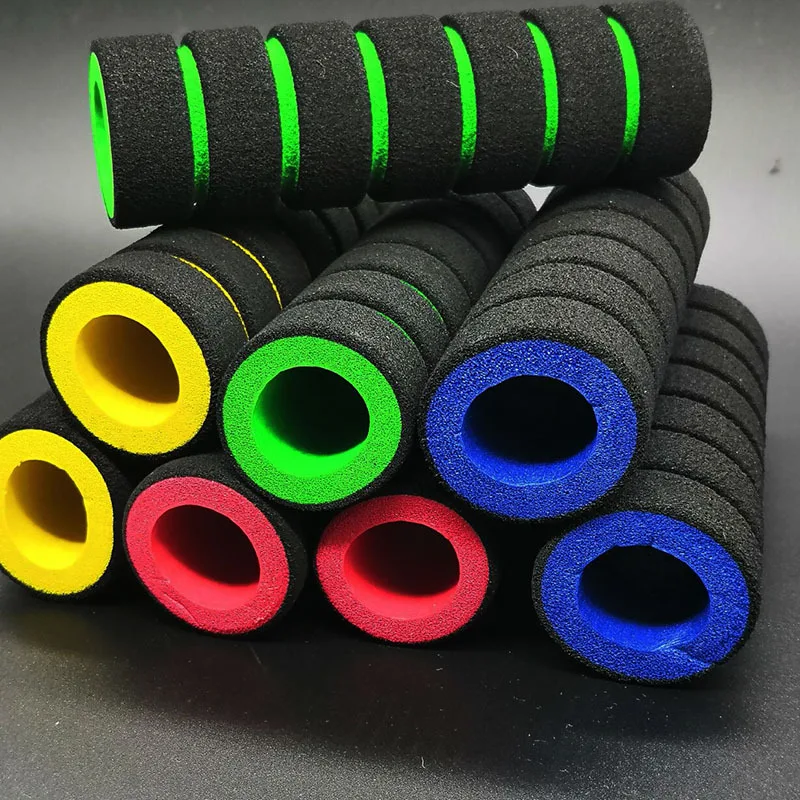 1 Pair Universal Grip Comfort Sponge Foam Handle Bar Motorcycle Dirt Bike E-bike Grip Cover Non-slip Soft Handlebar Bicycle Part
